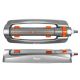 Metallener, oszillierender Regner mit variabler Breite /WHITE LINE