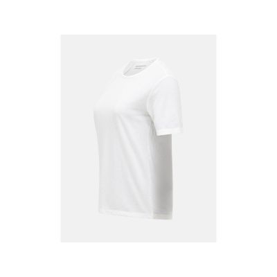 3. PEAK PERFORMANCE Damen Kurzarmshirt aus Wollmischung, Weiß