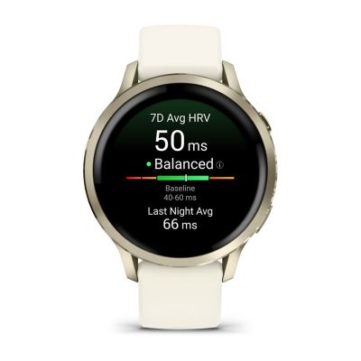 2. GARMIN Venu 4 41mm Beige Lunar Gold Bone Smartwatch