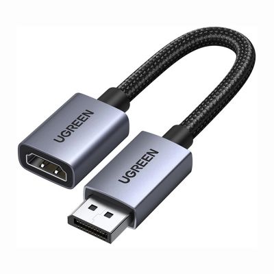Ugreen DisplayPort auf HDMI 4K 30Hz Unidirektionales Adapterkabel - Schwarz