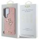 8. Guess Fixed Glitter Big 4G Metal Logo Hülle für Samsung Galaxy S25 Ultra rosa
