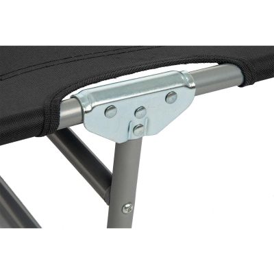 6. Faltbares Campingbett, schwarz