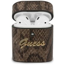 Guess GUACA2PUSNSMLBR AirPods 1/2 Hülle braun/braun Python Collection