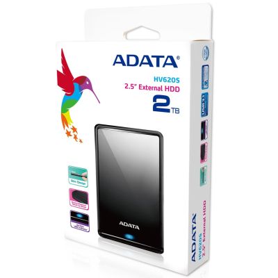 8. Externe Festplatte ADATA HV620S (2 TB; 2,5"; USB 3.2; schwarz)