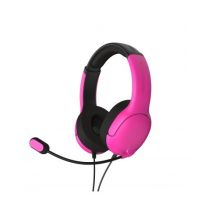 PDP Nebula Kabelgebundenes Gaming-Headset mit Kopfbügel, Schwarz, Pink