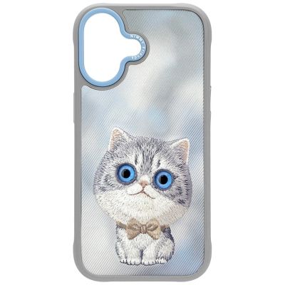 3. Nimmy Big Eyed Pet 2.0 Katzenhülle für iPhone 17 - Grau