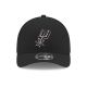 2. New Era 9FORTY NBA San Antonio Spurs Team M-Crown Schwarze Snapback-Kappe - 60755485