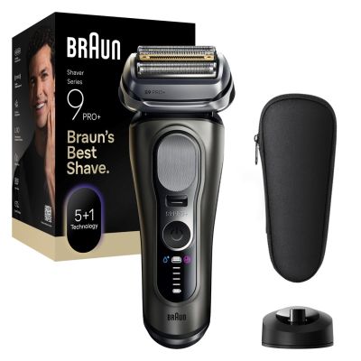 4. Braun Series 9 Pro+ 9615S Folienrasierer/Trimmer, Schwarz/Grau