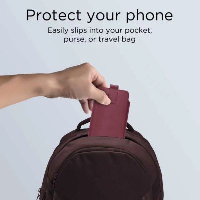 5. Tech-Protect SM65 Hülle für 6,0-6,9" Smartphones - Burgunderrot