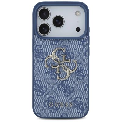 3. Guess 4G Big Logo Hülle für iPhone 17 Pro / 18 Pro - Blau