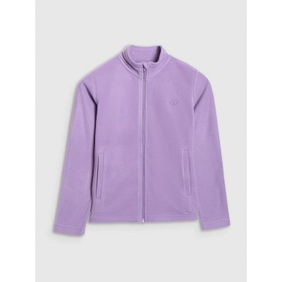 8. Mädchen-Slim-Fleecejacke mit Stehkragen 4F 4FJRAW25TFLEF434-51S