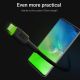 4. GREEN CELL KABGC13 GC RAY USB-KABEL – USB-C 200 cm, grüne LED, Schnellladefunktion (Ultra Charge), QC 3.0