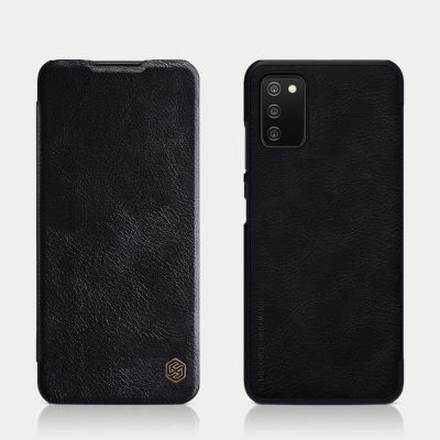 18. Nillkin Qin Lederholsterhülle für Samsung Galaxy A03s rot