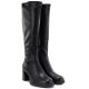 4. Damenstiefel mit Absatz, schwarz, Potocki SZ12861