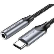 Vention USB-C auf 3,5-mm-Kopfhöreranschluss-Audioadapter mit DAC, Aluminiumlegierung, 1 m