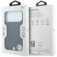 8. BMW MagSafe Hülle mit geprägtem, gestepptem Metalllogo für iPhone 18 Pro / 17 Pro – Dunkelgrau
