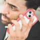 7. Outer Space Case iPhone 14 Hardcover mit Gelrahmen rot