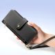 12. Dux Ducis Lawa Lederhülle für iPhone 16e / 17e mit abnehmbarer magnetischer Brieftasche – Schwarz
