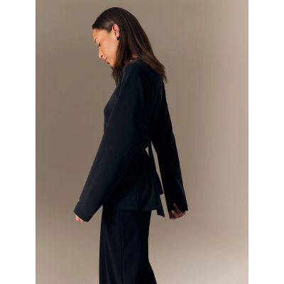 3. Damen-Sweatshirt mit Bindebändern und Modal, reguläre Passform, Größe 4F 4FRSS26TSWSF2784-20S
