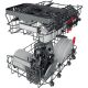 9. Freistehender Geschirrspüler WHIRLPOOL WSFO3T223PCX 10 Sets.