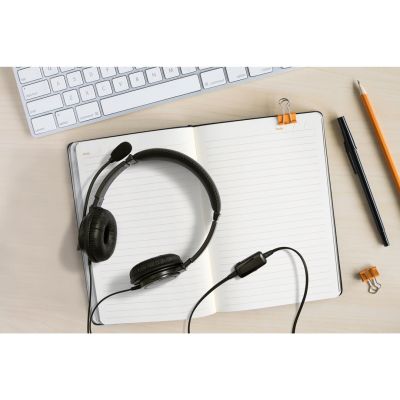2. Kensington K33065WW Kopfhörer/Headset mit Kabel und Kopfbügel, USB Typ-A, Schwarz, für Büro/Callcenter