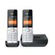 2. Gigaset COMFORT 500A Duo-Telefon (Analog/DECT) mit Anrufernamen und --ID, Schwarz/Silber