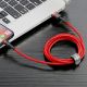 5. Baseus Cafule USB-A / Lightning 2.4A QC 3.0 Kabel 0,5 m - rot