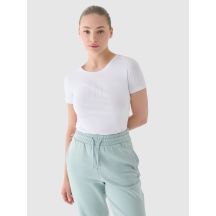Schmales T-Shirt mit Aufdruck für Damen 4F 4FWMM00TTSHF1846-10S