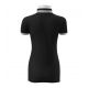 3. Malfini Collar Up W MLI-25701 Schwarzes Poloshirt