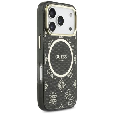 4. Guess IML Peony Dot MagSafe Hülle für iPhone 17 Pro - Schwarz