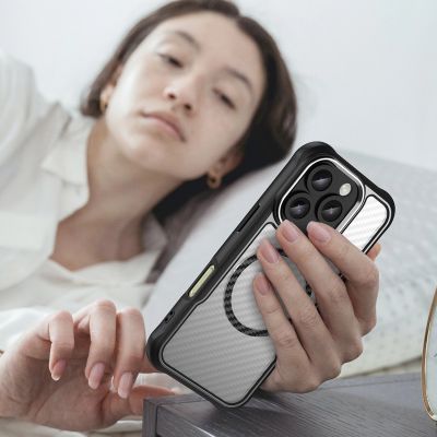 7. Leading Series MagSafe Silikonhülle für iPhone 16 Pro Max – Schwarz
