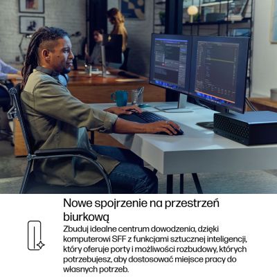 194. HP EliteDesk 8 SFF G1i AI, Intel Core Ultra 5 235, 16 GB DDR5-SDRAM, 512 GB SSD, Windows 11 Pro PC, Schwarz