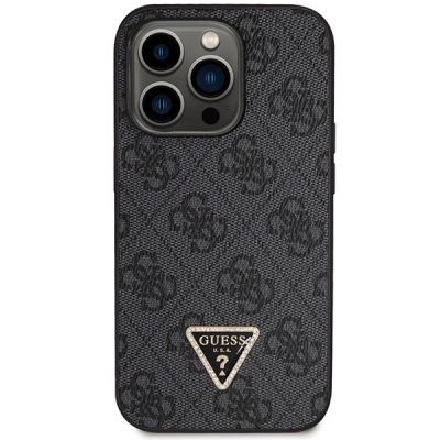 10. Guess GUHCP14LP4TDSCPK Hülle für iPhone 14 Pro – schwarz Crossbody 4G Metal Logo