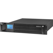 Qoltec USV-Rack Unterbrechungsfreie Stromversorgung | 1 kVA | 800 W | LCD