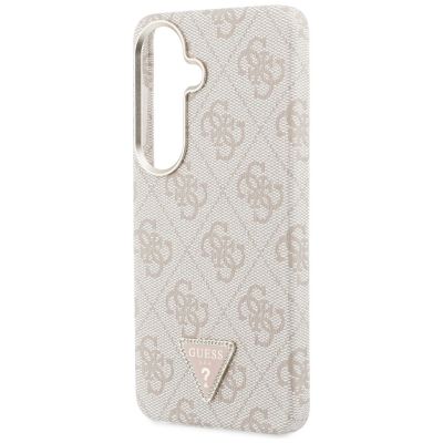 6. Guess 4G Triangle Logo MagSafe Hülle für Samsung Galaxy S26 - Pink