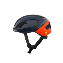 POC Omne Beacon MIPS Rennradhelm – Apatit-Marineblau/Fluo-Orange matt, Größe: S