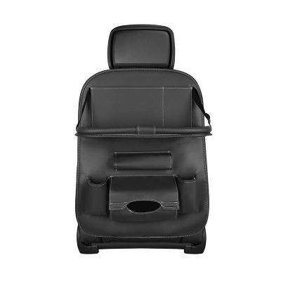 4. Autositz Organizer Sitzschoner Sitzbezug Ablage Mini Autotisch schwarz