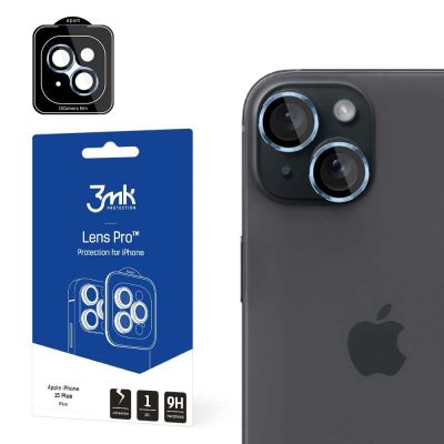 3mk Lens Protection Pro Kameraabdeckung mit blauem Rahmen für iPhone 15 Plus