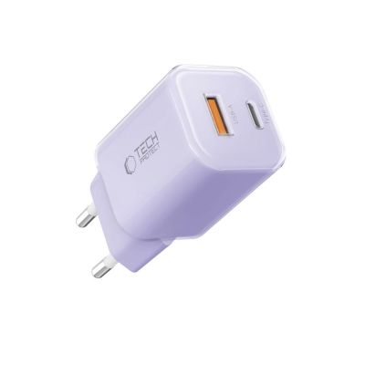 2. Tech-Protect NCM33 PD 33W QC3.0 USB-C / USB-C Wandladegerät - Lila