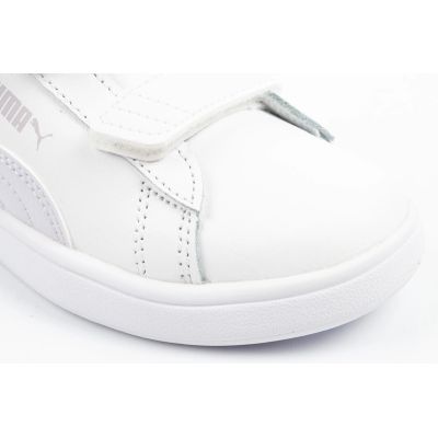 5. Puma Smash 3.0 Kinder-Sportschuhe, Sneaker, weißes Leder, modisch