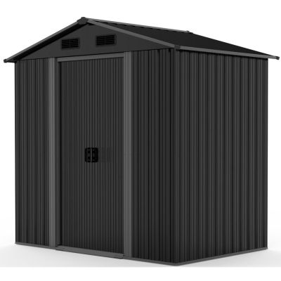 7. Metall-Gartengerätehaus 125 x 195 x 207 cm