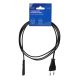 SAVIO CL-100 Kabel (2-Pin F - Euro M; 1,8 m; schwarz)
