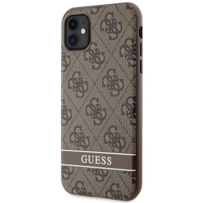2. Guess GUHCN61P4SNW iPhone 11 / Xr braun/braunes Hardcase 4G Stripe