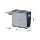 4. Tech-Protect PowerVision NC140W-GaN 4-Port PD 140W / QC3.0 Wandladegerät – Dunkelgrau