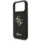 6. Guess Fixed Glitter Big 4G Hülle für iPhone 17 Pro Max - Schwarz