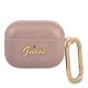 Guess GUAPSASMP AirPods Pro Cover Pink/Pink Saffiano Script Metal Collection