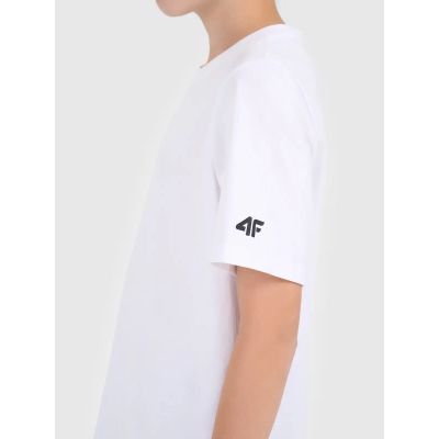 3. Einfaches Baumwoll-T-Shirt für Jungen 4F 4FJWMM00TTSHM2330-10S