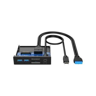 2. Graugear Multi-Frontpanel mit USB-Hub und Kartenleser