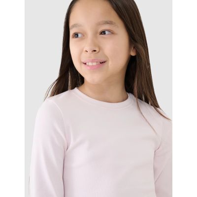 4. Langarmshirt Slim Smooth Mädchen 4F 4FJRSS25TLONF505-12S