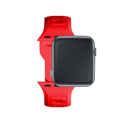 5. 3mk Silikon- Watch für Apple Watch 38 / 40 / 41 mm – Rot